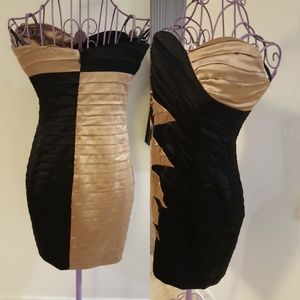 Color block mini dress